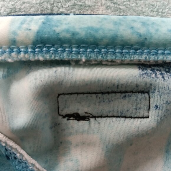 (*) RARE VINTAGE 1" HOM SWIM BRIEF, SIZE 30- 32", LIGHT BLUE PATTERN (Pre-Owned) - Picture 6 of 9